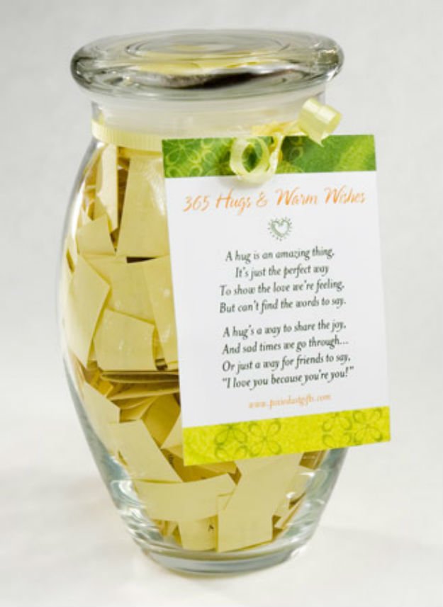 365 Hugs And Warm Wishes In A Jar