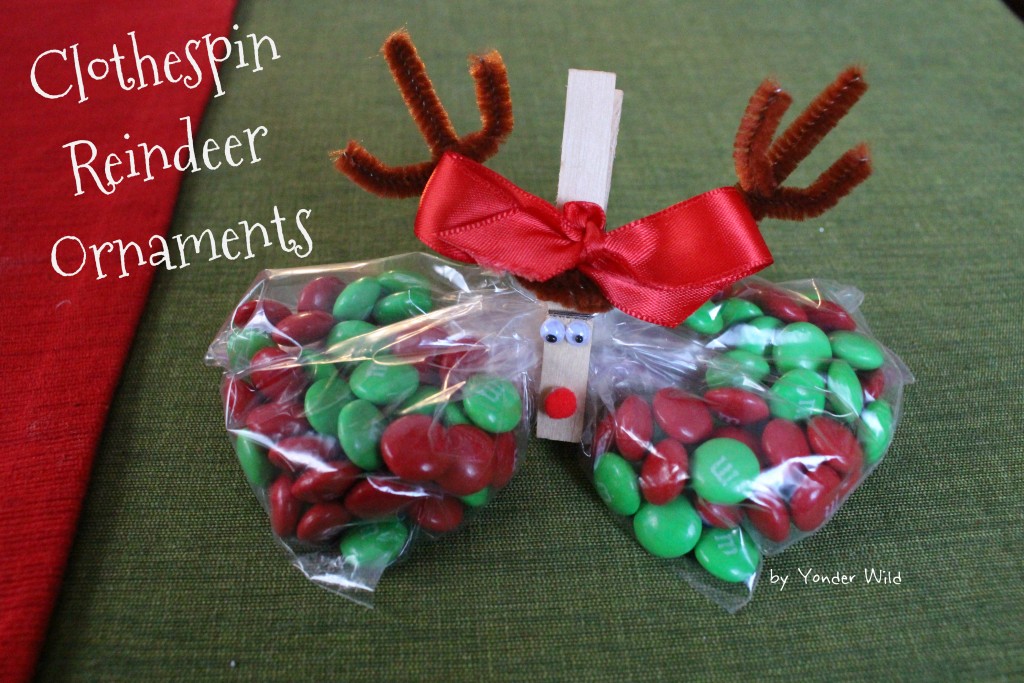Clothespin Reindeer Ornaments
