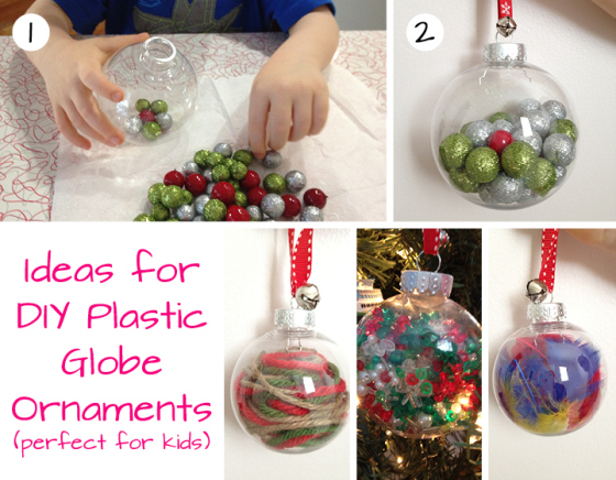 DIY Plastic Globe Ornaments