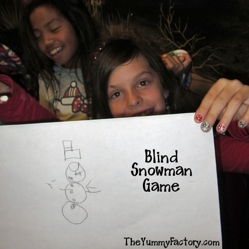 Draw The Snowman Blindfolded