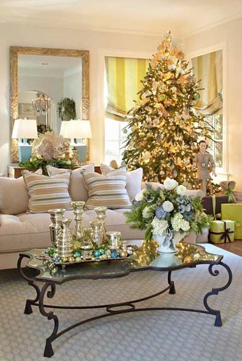 Glowing Christmas And Living Room