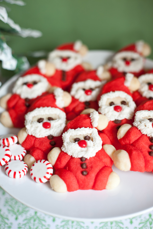 Rolly Poly Santa Cookies