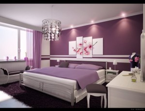 Purple-bedroom