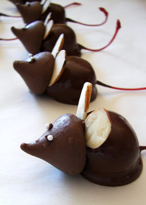 Chocolate Christmas Mice