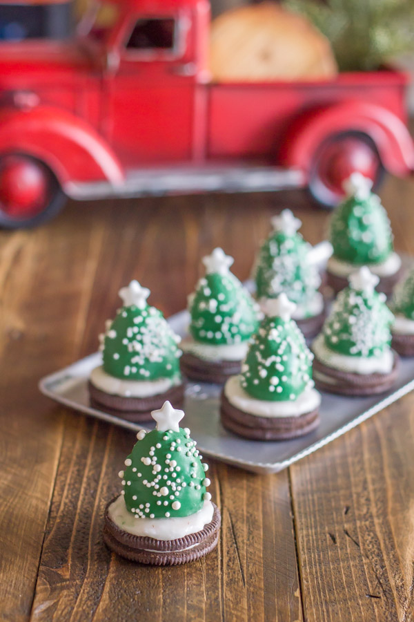 Chocolate Dipped Strawberry Christmas Tree