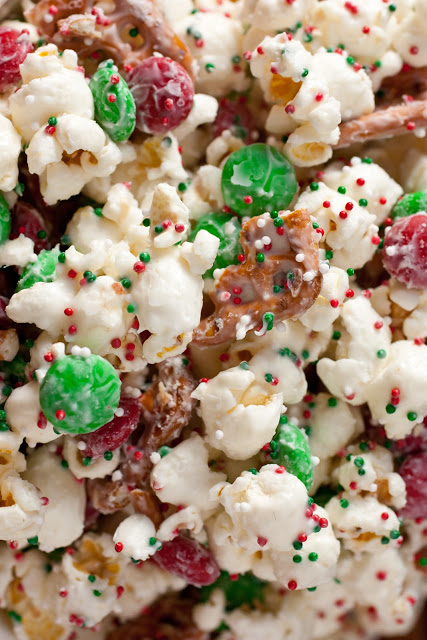 Christmas Funfetti Popcorn