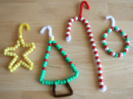 DIY Beaded Christmas Decorations