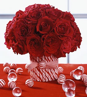 DIY Candy Cane Centerpieces