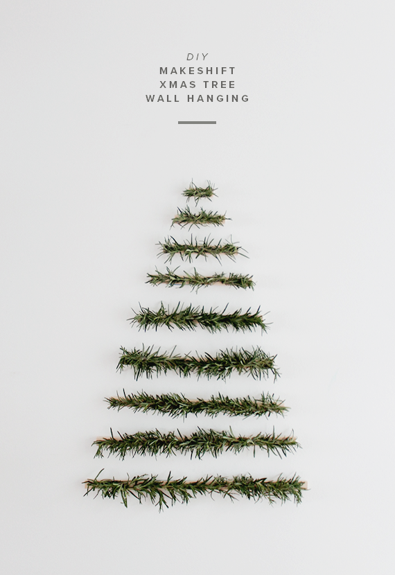 DIY Christmas Tree Wall Hanging