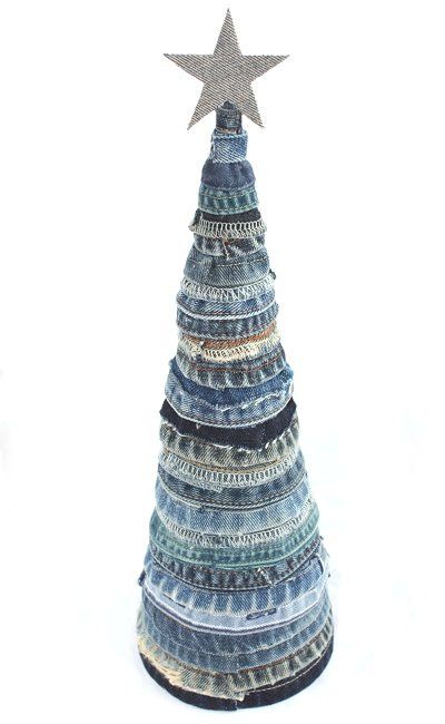 Denim Scrap Christmas Tree