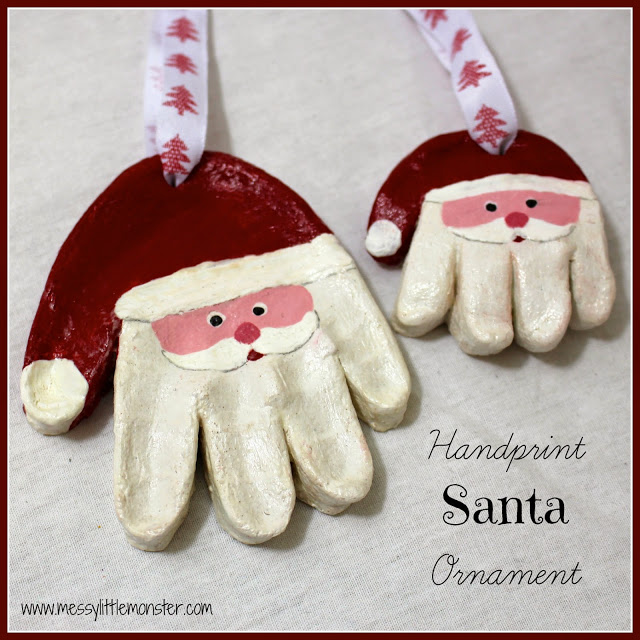 Handprint Santa Ornament