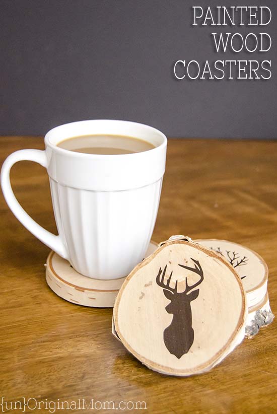 Painted Wood Coasters