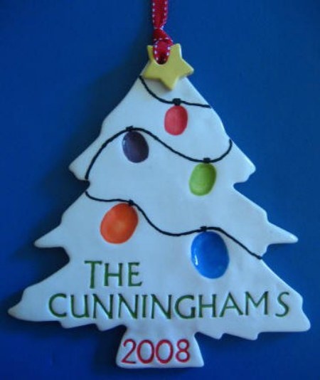 Salt Dough Handprint Christmas Tree